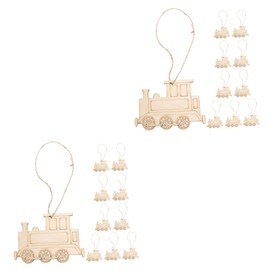 Operitacx 2sets Locomotive Pendant Train Tumble Train Trains Train Track Train Alphabet Train Tracks Train Table The Train Model Train Unfinished Train Electric Train DIY 10pcs*2