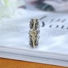 Sunflower Fidget Rings for Anxiety Stress 925 Sterling Silver Flower
