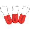 20pcs Security Metal Wire Padlocks, Plastic Security Seals Disposable Anti-Tamper
