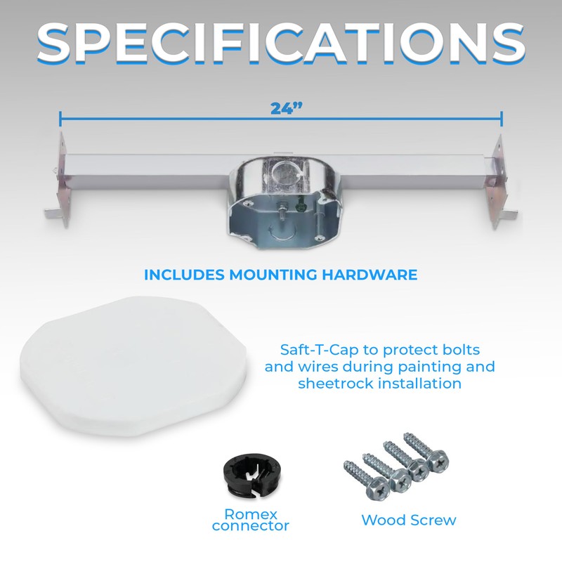 OHLECTRIC Saf-T-Bar for Ceiling Fan and Light Fixture - Ceiling