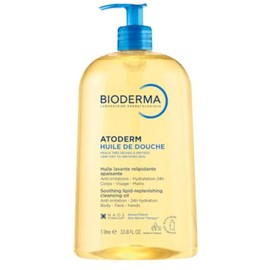 Bioderma Atoderm Shower Oil, Cleansing Oil For Face & Body, Nourishing Cleansing Oil For Dry to Atopic Sensitive Skin For Softer & Smooth Skin For Your Whole Family
