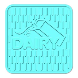 Dairy Blue Silicone Potholder Trivet For Carrying and Placing Pots and Pans - Heat Resistant Table and Counter Protectors - Color Coded Kitchen Tools by The Kosher Cook