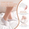 3 Pairs Silicone Socks for Dry Cracked Feet Women, Thicker