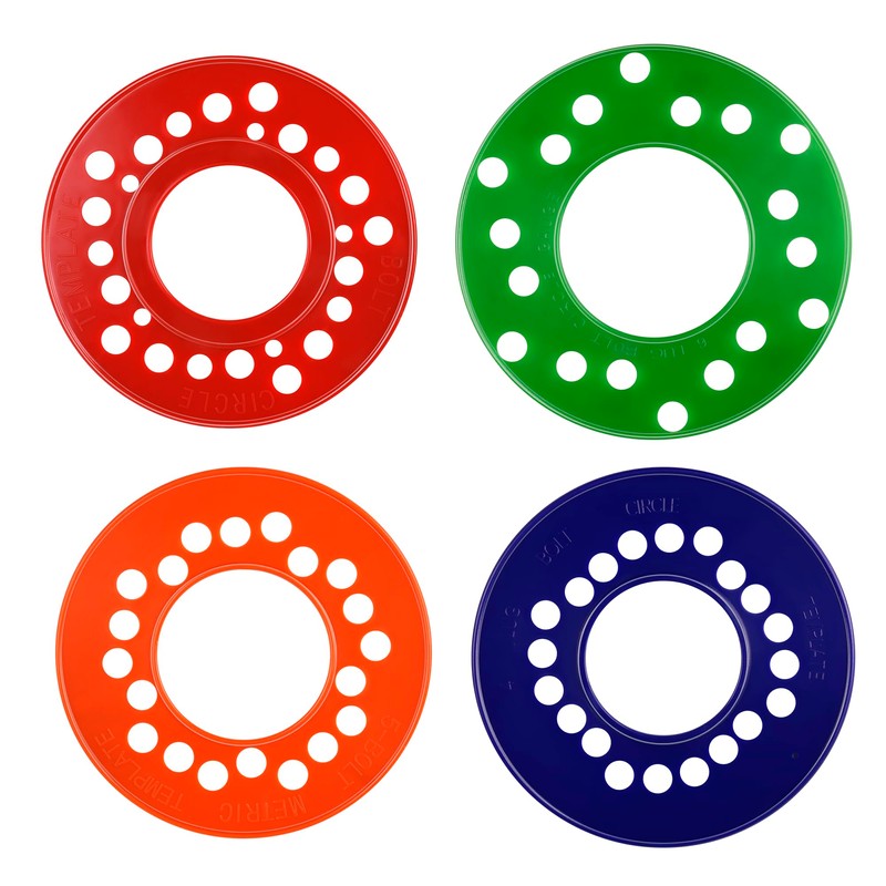 Wheel Bolt Pattern Template Tools,Anti-Scratch Scale Markings