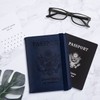 WALNEW 2 Packs Passport Holder for Travel, RFID Passport Cover