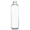4oz Clear Plastic Bullet Bottle with Black Disc Lid 6pk