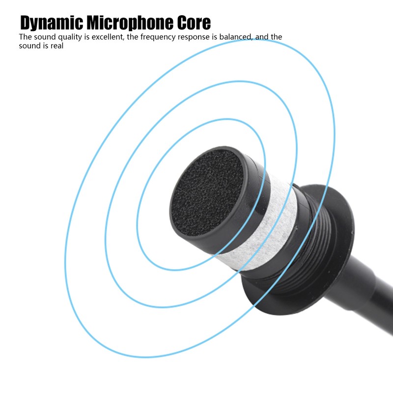 Dynamic Gooseneck Microphone 3 Pin XLR Male Adjustable Hose Professional