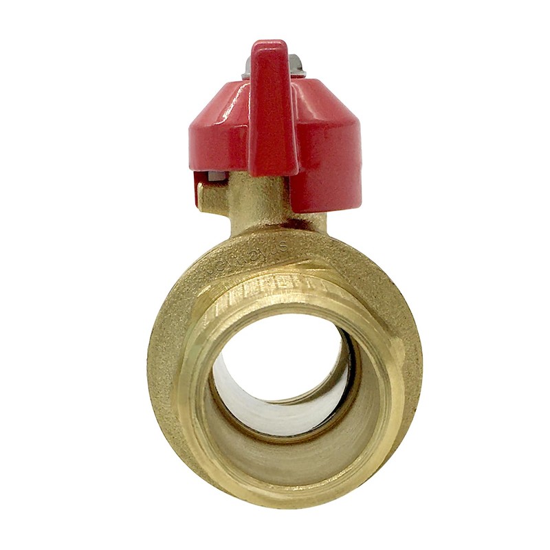 Joywayus Brass Garden Hose Shut Off Valve Full Flow, 3/4"GHT