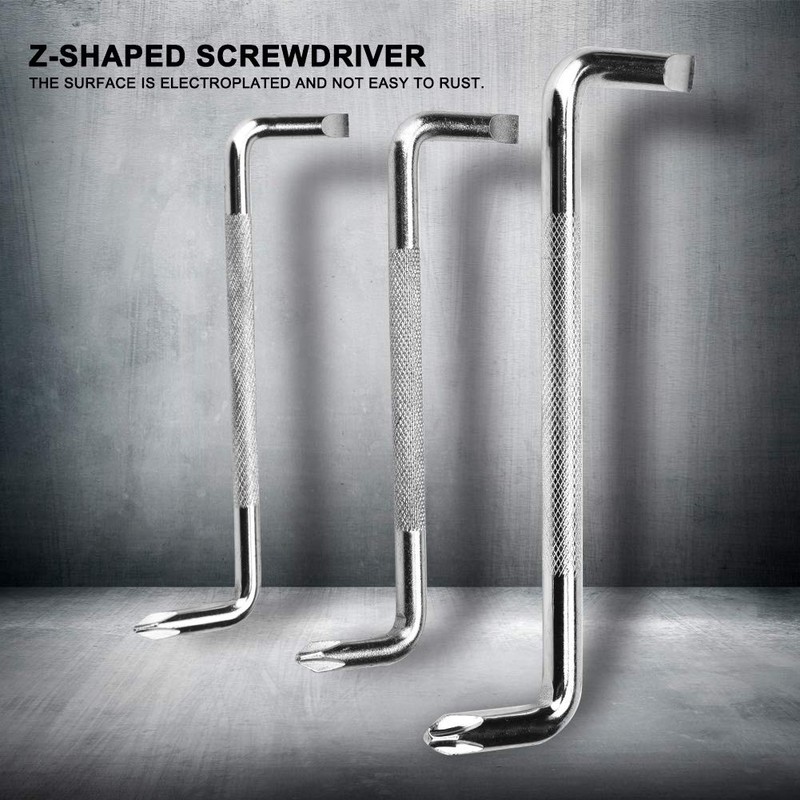 3 Piece Offset Screwdriver Set, Right Angle Screwdriver, Magnetic Right