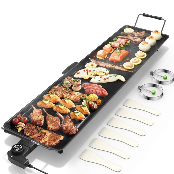 Costzon 35" Electric Griddle Teppanyaki Grill BBQ, Nonstick Extra Large
