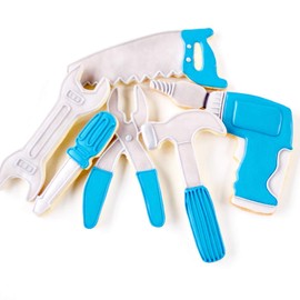 ½ Dz. Tool Cookies Perfect for Father's Day, Mechanics, Tool Box! Birthday Party Themed Mechanic Favors or Gift!