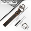T-carbon 1pcs Carbon Fiber Leather Motorcycle Keychain Motorcycle Bike Car
