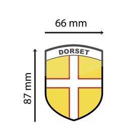 stika.co Pack of 2 Dorset County Flag Signs - Static Cling Window Vinyl - Car, Van, Truck Window Sign - United Kingdom County Flags