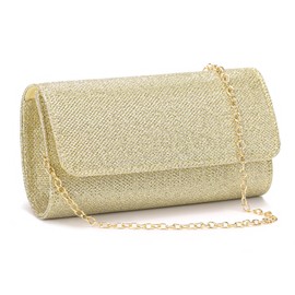 RNIEGA Clutch Purses for Women, Evening Bag with Detachable Chain Ladies Sparkling Party Handbag Wedding Bags