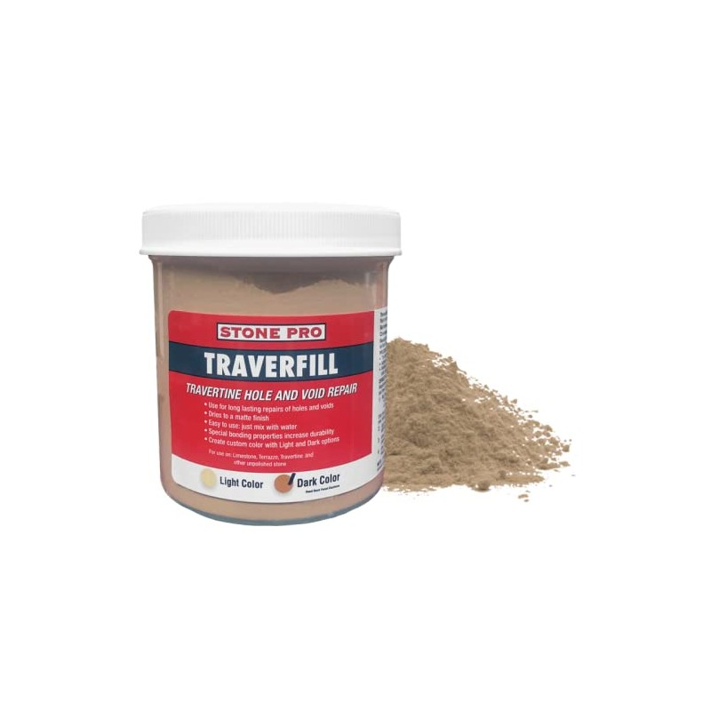 StonePro Traverfill - Travertine Repair - Fills smalls pits, holes