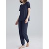 Latuza - Conjunto de pijama pequeño de viscosa para mujer,