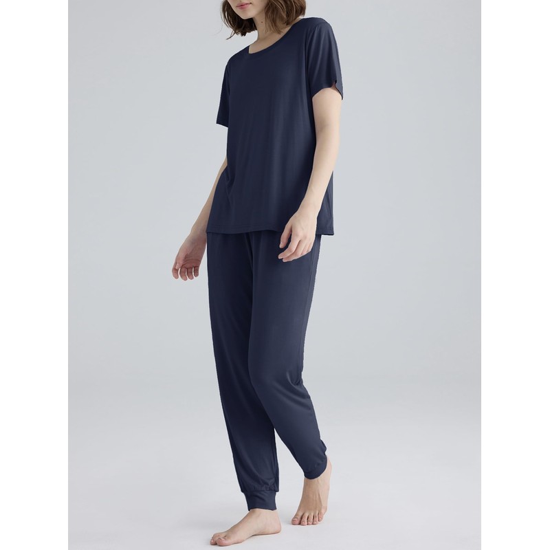 Latuza - Conjunto de pijama pequeño de viscosa para mujer,
