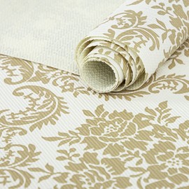 Dwellaid Shelf Liner 18inch Wide for Kitchen Cabinets Non Adhesive Gold 18inx8FT Kitchen Drawer Liner, Waterproof Shelf Liner Durable Anti-Slip for Kitchen Cabinets Shelf Liners for Kitchen Cabinets