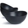 ECOHAGOU 9.6'' Serving Bowls, 84oz Bamboo Fiber Salad Set of