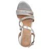 Naturalizer Womens Bridget4 Heeled Sandal Silver Crystal 7.5 M