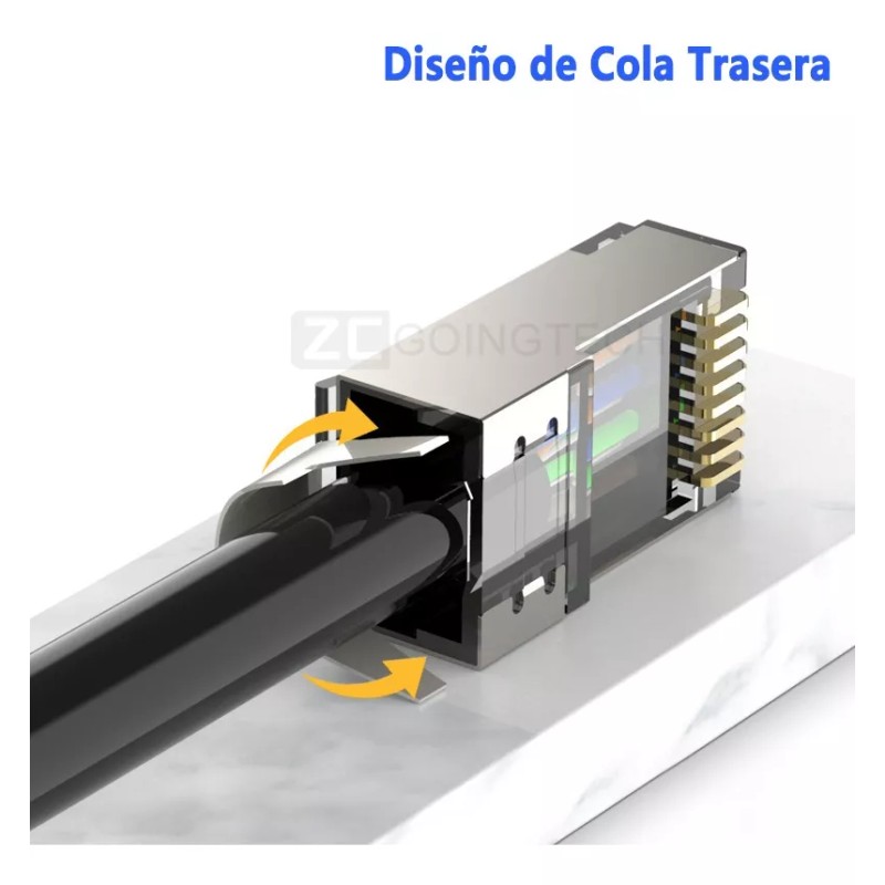 Zcgoingtech 20pzs Plug Cat 6a Cat 7 Ftp 50 Micras
