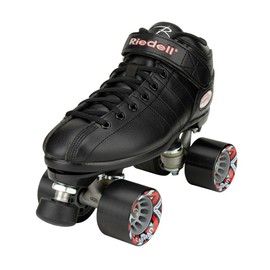 Riedell R3 Roller Skates for Men and Women - Ultra-Durable Indoor Quad Skate with Sonar Cayman Wheels, Nylon Plate, and Precision Fit, Roller Skates, Black - 11
