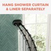 Zenna Home Rustproof Double Curved Shower Curtain Rod, No Drill