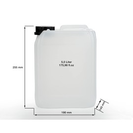 Octopus 5 Litre HDPE Natural Canister with Clasp, Thread 51 mm