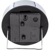 NexTime alarm clock, COMPANY ALARM very silent, black/metallic, ø 9
