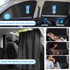 Car Window Sun Shade, Set of 5 Magnetic Car Window