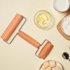 Lasten Pastry Pizza Baking Roller Pin, Non Stick Wood Rolling