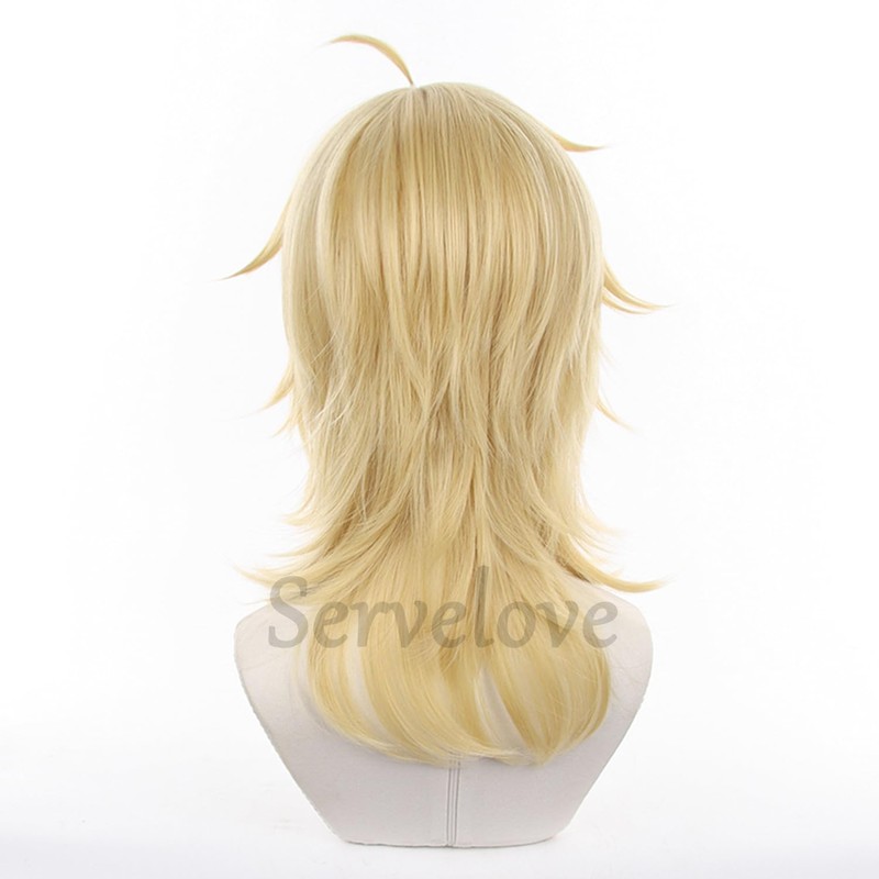 Servelove Game Yellow Long Wig Cosplay Role Play Christmas Halloween