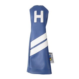 Sunfish Leather Hybrid H Golf Headcover Blue with White Stripes