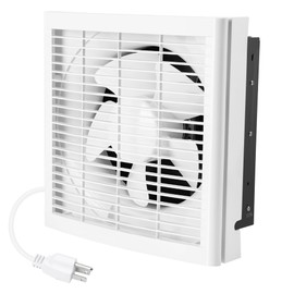 Fanspex 8" Shutter Exhaust Fan, 310CFM Window or Wall Mount Ventilation Fan for Greenhouse, Attic, Garage, Bathroom, Kitchen