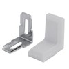 (TUISKU) Angle Brackets L-Shaped Plastic Cover Corner Brackets Right Angle