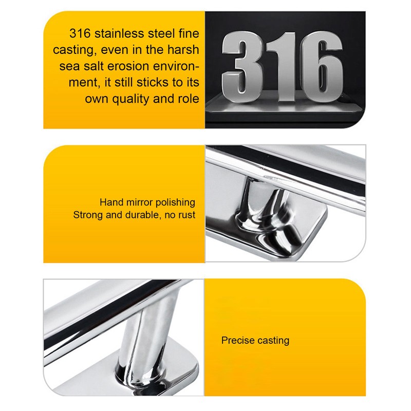 Boat Dock Cleats Professional Hollow Design 316 Stainless Steel Dock