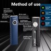 Trustfire X3 Rechargeable EDC Flashlight Magnet Torch , Red Light