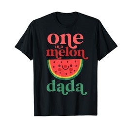 One In A Melon Dada Cute Watermelon First Birthday Party Dad T-Shirt