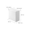 Yamazaki 5768 Magnetic Instant Stick Holder, White, Approx. W 6.7