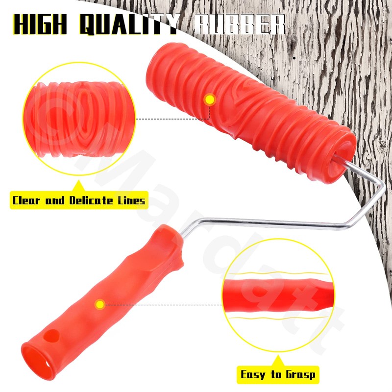 Mardatt Wood Graining Painting Tool Set MS16 MS21 Rubber Empaistic