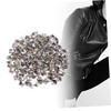 COHEALI 200pcs 10mm Square Metal Studs Spikes for DIY Punk
