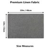 Home Brilliant Grey Table Mats 6 Pcs, Rectangle Large Placemats