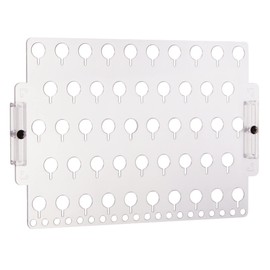 Angelynn's Wall Mounted Earring Holder Organizer for Post Stud Dangle Pierced Earrings, Hanging Closet Jewelry Storage Rack, Clear