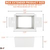 BWP 10 Pack Electrical Outlet Box Extender 1 Gang -