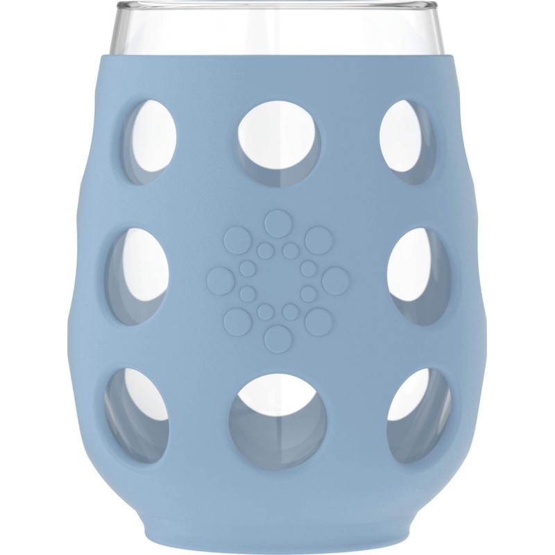 Lifefactory Wine Glass Set with Protective Silicone Sleeve, 2 Count