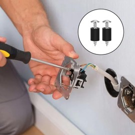 1000 Pcs Electrical Outlet Screw Spacers, M3 M4 Black Round Nylon Spacer 3mm-15mm in Length Unthreaded Standoff Spacer Assortment Kit for Electrical Screws Switch and Receptacle