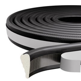 9.8 Ft Weather Stripping Window Seal Strip,Self-Adhesive Foam Weather Strip for Window Door Insulation,Soundproofing Weatherstripping for Windows Gap Filler,Wedge Window Sealer Tape for Winter,Blcak