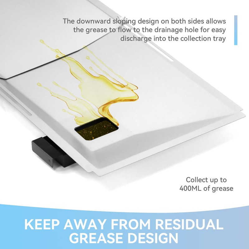 Adjustable Grease Tray with Catch Pan for Nexgrill 720-0888s 720-0888n,
