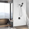 Taplong Matte Black Shower System - Dual 2 in 1