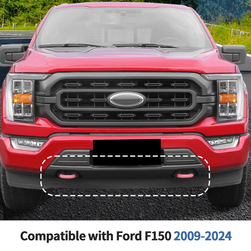 SQQP Front Bumper Tow Hook Covers 2Pcs Compatible with 2009-2025